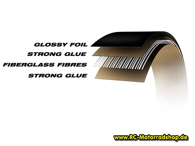 HUD-107870: Hudy Glasfaser Akkuklebeband Tape - schwarz (50m Rolle) HUD-107870